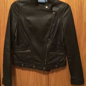 Faux Leather Moto Jacket like NEW